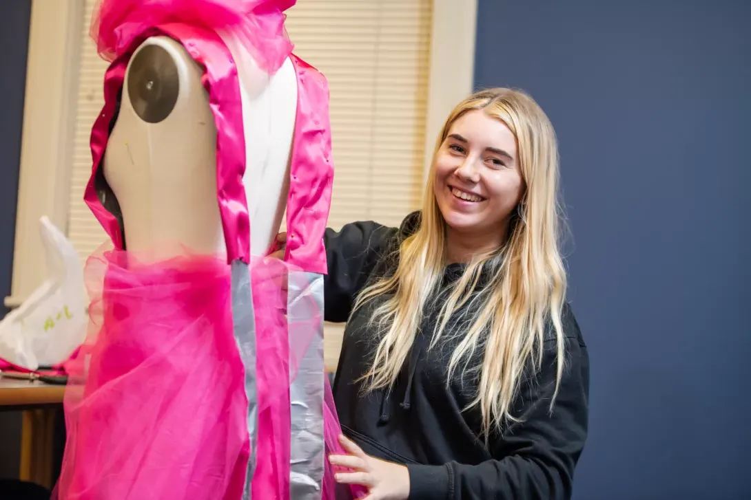 Student Sewing Dress